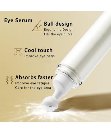 25ml Peptide Eye Roller Serum - Moisturizing Anti Wrinkle & Aging - Dark Circle & Eye Bag Repair - Buy Online on GoSupps.com