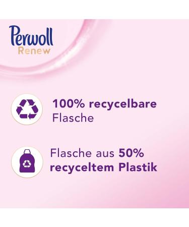 Perwoll Renew Wool Liquid Detergent (8 x 21 Washes) Mild Detergent for Wool Cashmere & Silk Wool Detergent Smooths Fibres & Prevents Pilling - Buy Online on GoSupps.com