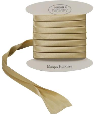 Designers-Factory Satin Bias Tape - Double Fold Satin Binding for Sewing - 10.93 Yards Gold - Buy Online on GoSupps.com