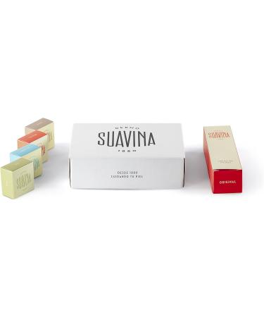 SUAVINA - Moisturizing Lip Balm Prunus + Helianthus + Olea + Original in 10 ml Jar + Natural Hand Cream 40 ml - Original Gift of 5 Units - Buy Online on GoSupps.com