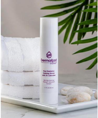 DermaRad Post Radiation Calming Serum with 3% Lidocaine - Soothes Sensitive Skin - Buy Online on GoSupps.com