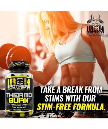 Stimulant Free Fat Burner for Women and Men - Non Stim Thermogenic Weight Loss Supplement with Cayenne Pepper - Metabolism Booster - 30 Day Supply - Keto Friendly - Buy Online on GoSupps.com