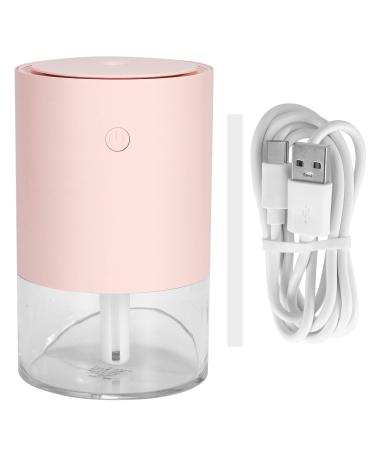 Humidifier 350 ml Desktop USB Rechargeable Humidifier with Ambient Light for Home Office Use (Pink)