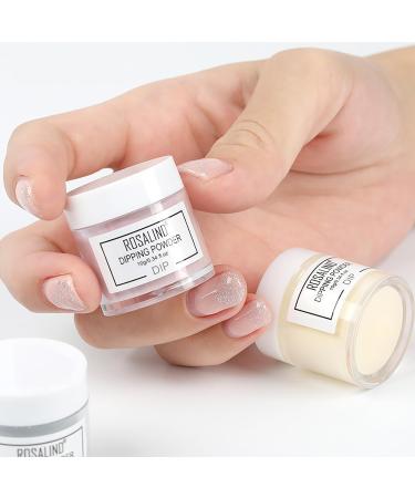 Roseflower Dipping Powder Nails Kit - 6 Colors Nude Dip Powder Starter Kit with Base Coat & Top Coat for Long-Lasting DIY Manicure at Home - Buy Online on GoSupps.com