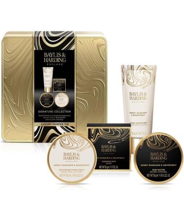 Baylis & Harding Sweet Mandarin & Grapefruit Luxury Bathing Tin Gift Set - Vegan Friendly | Buy Online - Buy Online on GoSupps.com
