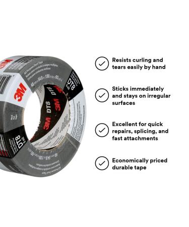 3M Duct Tape DT8 3 Pack Industrial Strength Multi-Use Black 1.88" x 60 yd Professional Grade Adhesive Black 3 Rolls Duct Tape - Buy Online on GoSupps.com