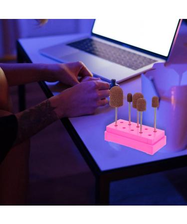 Beavorty 1 Set Nail Sand Ring Cap Nail Drill Bits Nail Drill Kit nails nails cuticle tools pedicure drill bit Nail Sanding Head ceramic nail drill bit electronic file head to rotate Rosy - Buy Online on GoSupps.com