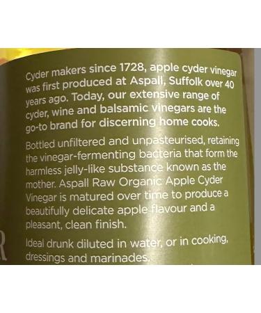 Apple Cider Vinegar | Raw Org$anic Apple Cider Vinegar with the Mother | Unpasteurised Unfiltered and Great for Gut Health - 500ml - Buy Online on GoSupps.com