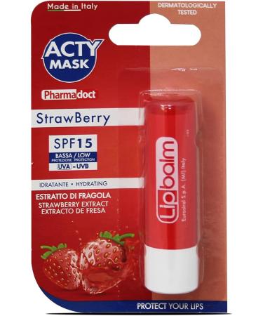 JUANIO Pack of 1 Soothing Calming Lip Balm Moisturizing and Protective Strawberry Lip Care Natural Protection with Plant Extracts 5.7 ML - Buy Online on GoSupps.com