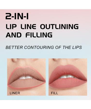 Young Vision Gourd-Shaped Precision Liquid Lipstick & Lipliner - Nude Matte Perfection | International Shipping Available - Buy Online on GoSupps.com