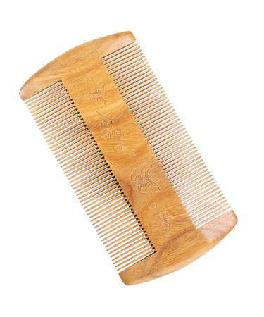 Minkissy 4-Piece Green Sandalwood Beard & Mustache Comb Set | Premium Wooden Grooming Tools for Men - Buy Online on GoSupps.com