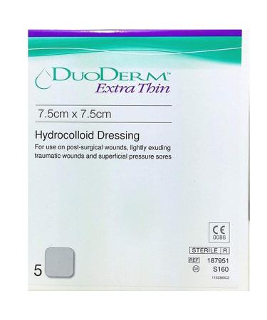 DuoDerm Extra Thin Hydrocolloid Dressings x5 | Waterproof | Reduces Friction