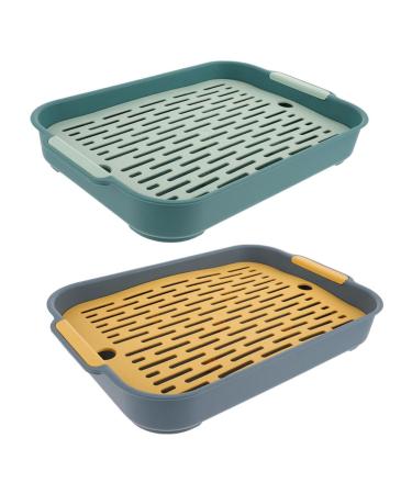 ROMISBABA 2pcs Box Rabbit Toilet Bunny Litter Toilet Guinea Pig Toilet Bunny Trainer Toilet Guinea Pig Cage Pp 27.00X18.80X4.00CM As Shown 1