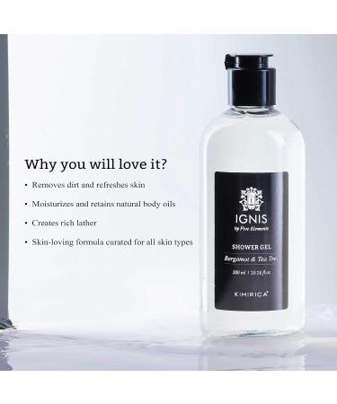 Hydrating Body Wash with Bergamot & Tea Tree Extract | Paraben & Sulphate Free Shower Gel for All Skin Types | 300ml - Perfect for Dry Skin - Buy Online on GoSupps.com