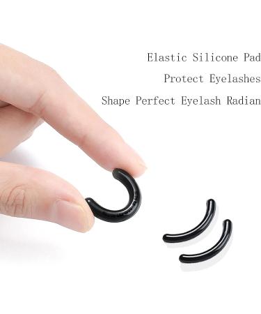 30pcs Black Eyelash Curler Refill Pads & 5pcs Comb Set | Silicone Rubber Universal Replacement for Eye Lash Curler - Buy Online on GoSupps.com