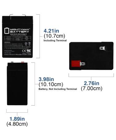 Mighty Max 6V 4.5AH SLA Replacement Battery - Ideal for Solar Power Banks | International Shipping - Buy Online on GoSupps.com