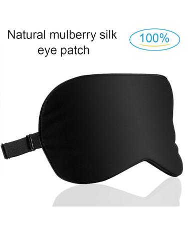 Silk Sleep Mask for Sleeping - Adjustable Eye Mask for Men, Women, and Kids - Comfortable Blindfold for Travel, Nap, and Shift Work - Buy Online on GoSupps.com