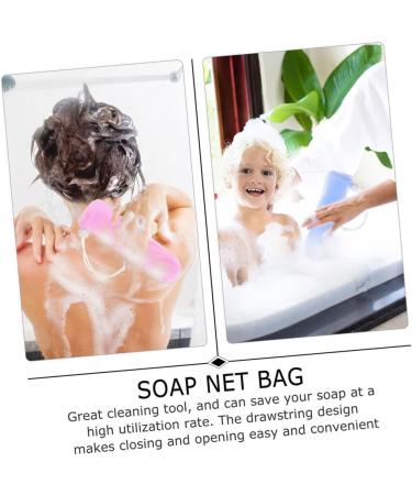 Healeved 10pcs Foaming Soap Mesh Bag Face Soap Pouch Soap Exfoliating Scrubber for Body Drawstring Soap Bags 14.5x5cm As Shown 1 - Buy Online on GoSupps.com