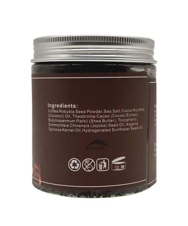 250ml Caffeine Body Scrub - Deep Cleansing Cream for Exfoliation & Skin Reduction | Shop Internationally - Buy Online on GoSupps.com