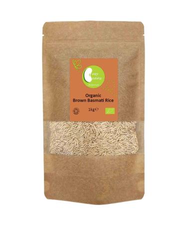 Organic Brown Basmati Rice - Certified Organic- by Busy Beans Organic (1kg) - Buy Online on GoSupps.com