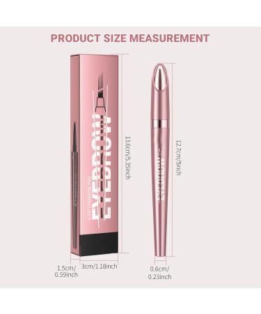 2024 New Magic Eyebrow Pencil 3D Waterproof Microblading Eyebrow Pencil Contouring Pen 4-Tipped Precise Brow Pen Long-Lasting Natural Fine Stroke Eyebrow Pencil (A Grey) - Buy Online on GoSupps.com