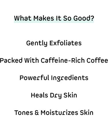 mCaffeine Milky Brew Coffee Face Scrub - Face Cleanser for Glowing Skin - Face Wash Removes Tan and Blackheads - Almond Milk - All Skin Types - 75 ml - Buy Online on GoSupps.com