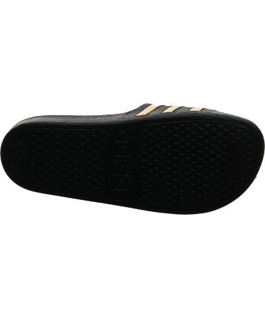 adidas Unisex Adilette Aqua Slides Sandal - Core Black/Gold Metallic - Size 9 Women/8 Men - Buy Online on GoSupps.com