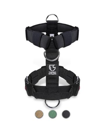 Tspro Tactical dog base with handle 3.8 cm wide military quality thick padded and robust quick locking belt snap suitable for large dogs.kg) black - Buy Online on GoSupps.com