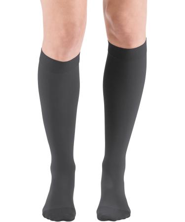 Medi Medive Comfort Knee Socks with Lace | Soft Compression Stockings CCL2 for Men & Women | Anthracite Size II | International Shipping Available - Buy Online on GoSupps.com