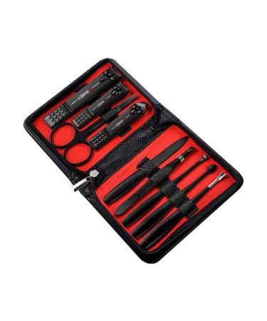 Nail Clipper Set 9-piece Nail Clippers Set Adult Nail Clippers Pedicure Kit Carbon Steel Nail Beauty Kit Portable Travel Beauty Kit Nail Clipper Kit (Color : C-9 piece set)