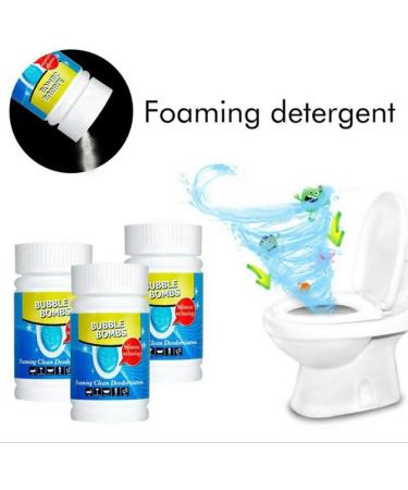 URFEDA Toilet detergent Particles Foam Cleaner Automatic Toilet Cleaning Pipe Dredging Detergent Bubble Bombs for Main Lines Sinks Tubs Toilets Showers Kitchen Sinks - Buy Online on GoSupps.com