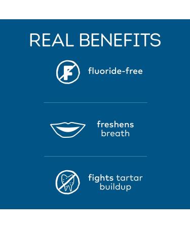 Tom's of Maine Fluoride-Free Antiplaque & Whitening Toothpaste Peppermint 5.5 oz 4 pk - Buy Online on GoSupps.com