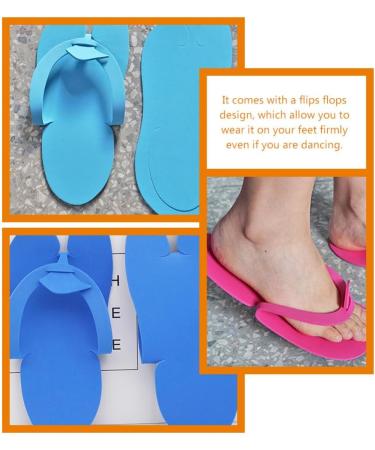 LALAFINA 48 Pairs Disposable Pedicure Slippers - Colorful Anti-Eva Foam Slippers for Women Salon Pedicure and Spa Guests - Buy Online on GoSupps.com