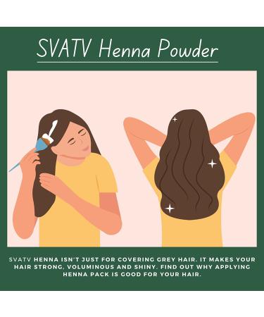 SVATV Natural Henna Hair Color with 9 Herbs | Eco-Friendly Mehndi for Vibrant Hair | 227g | 100% Natural Hair Dye - Buy Online on GoSupps.com