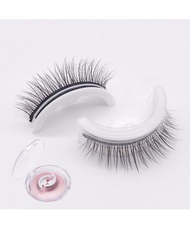 Keones Eyelashes Keones Reusable Self Adhesive Eyelashes Vintara Reusable Eyelashes Miss Actually Eye Lash Glueless Eyelashes Reusable Waterproof (L09 Natural)