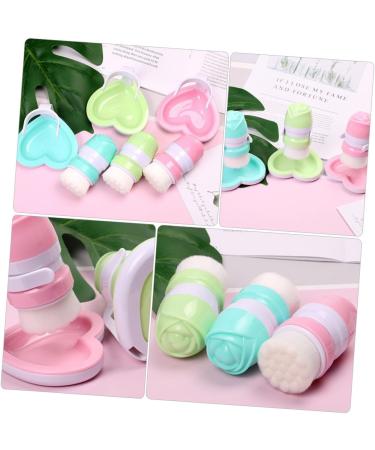 IWOWHERO 1pc Face Brush Cleansing Facial Brush Blackhead Scrubber Manual Facial Brush Facial Cleansing Brush Face Cleaning Brush Deep Cleaning Brush Makeup Brush Miss Fiber Wool Simple 11x8cm Green - Buy Online on GoSupps.com