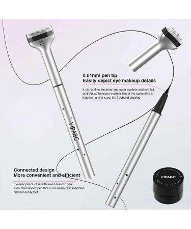 Lower Lash Stamp 2-in-1 Waterproof Sweatproof Eyeliner & Lower Eyelash Stamp Set Lower Lash Stamp Waterproof Lower Eyelash Stamps Quick Eye Makeup Tool (Brown) - Buy Online on GoSupps.com