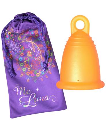 Me Luna Menstrual Cup Classic Ring Orange Size S