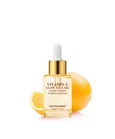 Neutriherbs Face Oil Rosehip Seed Oil/Jojoba Oil/Grape Seed Oil with Vitamin C Nourishing Dry Skin Facial Oil Smooth Wrinkles & Fine Lines Brighten & Balance Skin 30ml/1 fl.oz