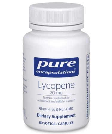 Pure Encapsulations Lycopene 20 mg | Dietary Supplement for Cellular and Macular Support | 60 Softgel Capsules 60 Count (Pack of 1)