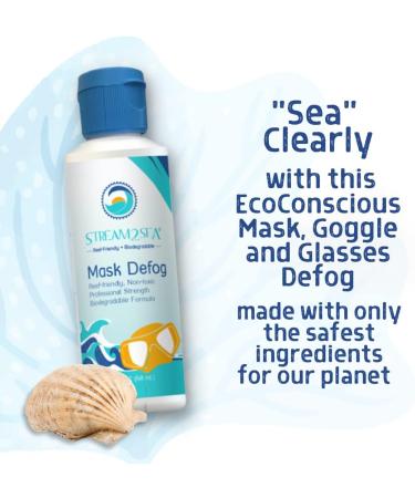 Stream2Sea Mask Defog 2 Fl Oz | Anti-Fog Coating for Glasses, Snorkel Masks, Ski Goggles & Sports Equipment - Buy Online on GoSupps.com