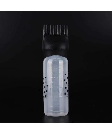 170ml Hair Coloring Root Comb Applicator Bottle - Black | Hair Salon & Barbershop Hairdressing Tool - Buy Online on GoSupps.com