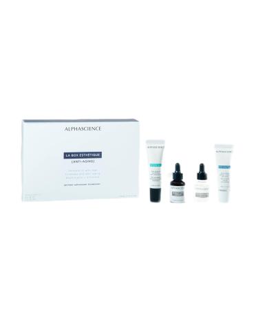 ALPHASCIENCE La Box Esthetique Anti-Aging Discovery Kit TANNIC CF Serum HA Booster Serum Eye Matrix Regen HX - Helps Improve Look of Wrinkles & Fine Lines - Moisturizing & Soothing - 1 Kit