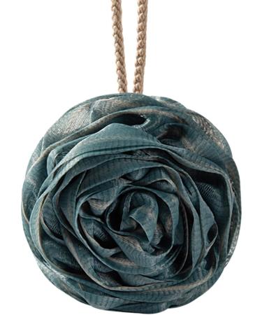 Soft Bath Balls | Rose Large Bath Balls Women & Men Skin Friendly Body Scrubber Soft Shower Balls with Lanyard for Home Blue - Buy Online on GoSupps.com