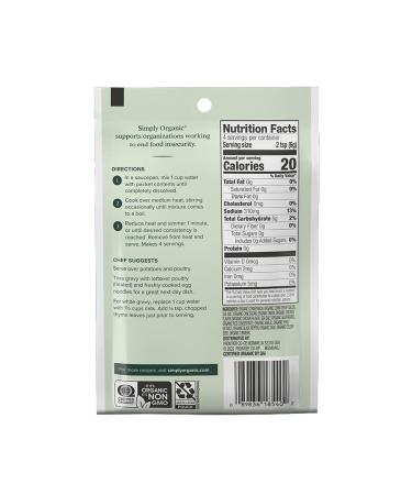 Simply Organic Chicken Flavored Gravy Mix 0.85 oz (Pack of 4) | Certified Organic, Gluten-Free - Buy Online on GoSupps.com