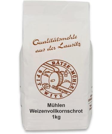 Mills Whole Wheat Meal Medium 1000g - Fresh & Natural from R tze Mill | 100% Regional Wheat Meal 1kg - Buy Online on GoSupps.com
