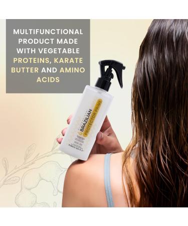 Protector Prime Hair Protection Spray Hair Protector and Detangler with Shea Butter Moisturizing Heat Protectant Spray Anti Frizz Thermal for Damaged Hair 8.5 Fl Oz - Buy Online on GoSupps.com