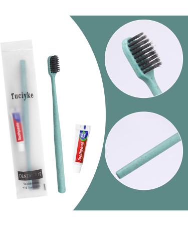 Buy Tedule Disposable Toothbrushes with Toothpaste - 50 Pack Green Manual Brushes for Hotels Families Homeless Nursing Homes - International Shipping Available - Buy Online on GoSupps.com