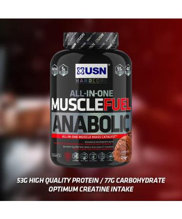 USN Muscle Fuel Anabolic Vanilla Protein Shake 2kg - Muscle Gain & Workout-Boosting Formula - Buy Online on GoSupps.com