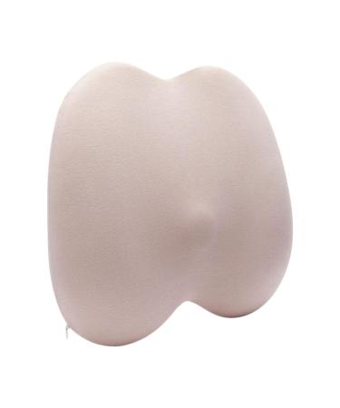 Back Rest for Car - Soft Sponge Back Cushion Breathable Ergonomic Summer Waist Protection Soft Sponge Car Waist Pad Pink